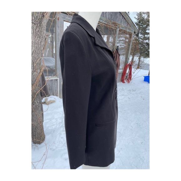 90s Wear Else Blazer Vancouver Longline Single Breast Notched Blazer Sz 6 - Picture 7 of 11